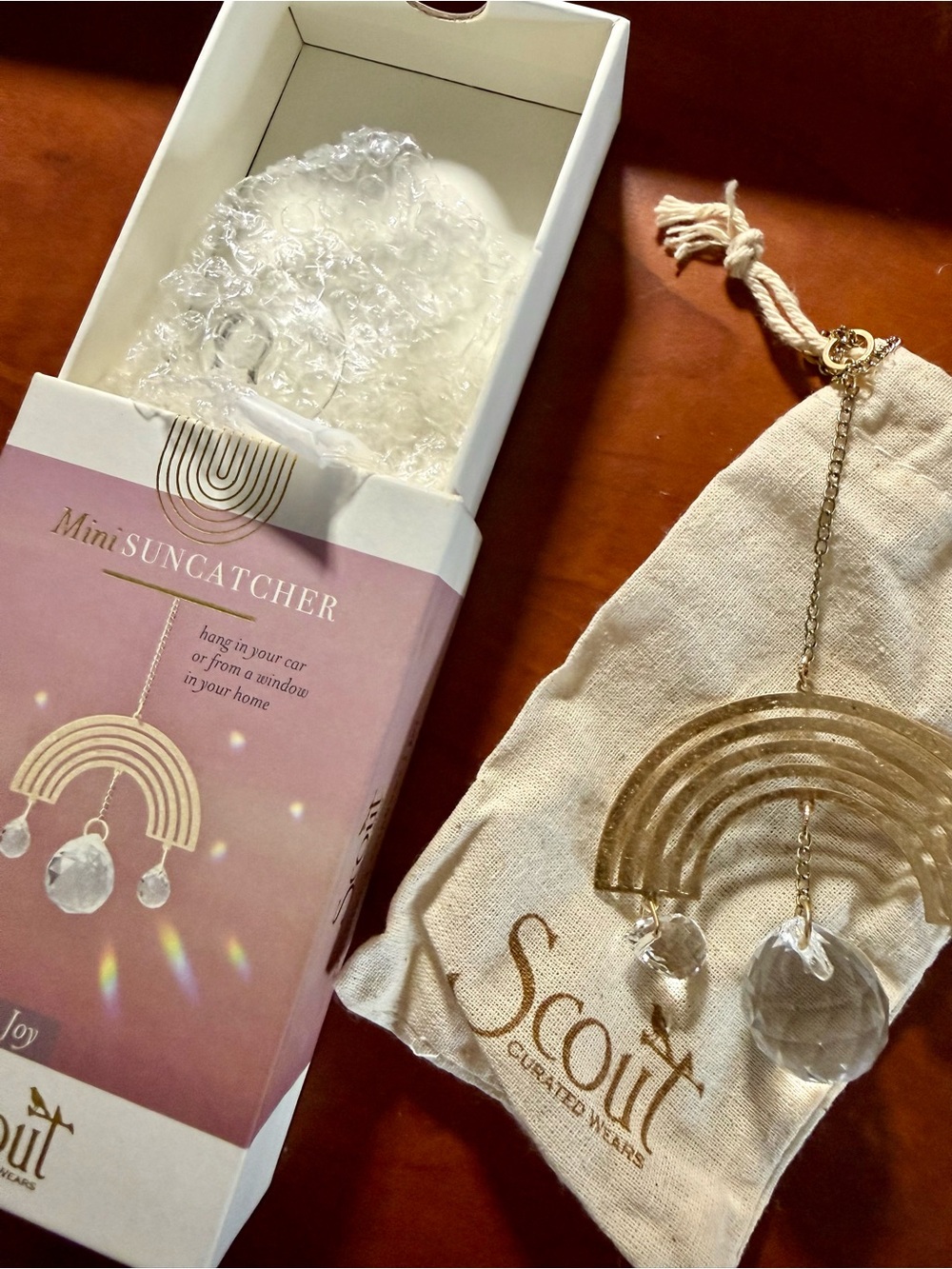 NEW: Scout Mini Suncatcher - Joy (Pink & Gold) ☀️💖✨🪩